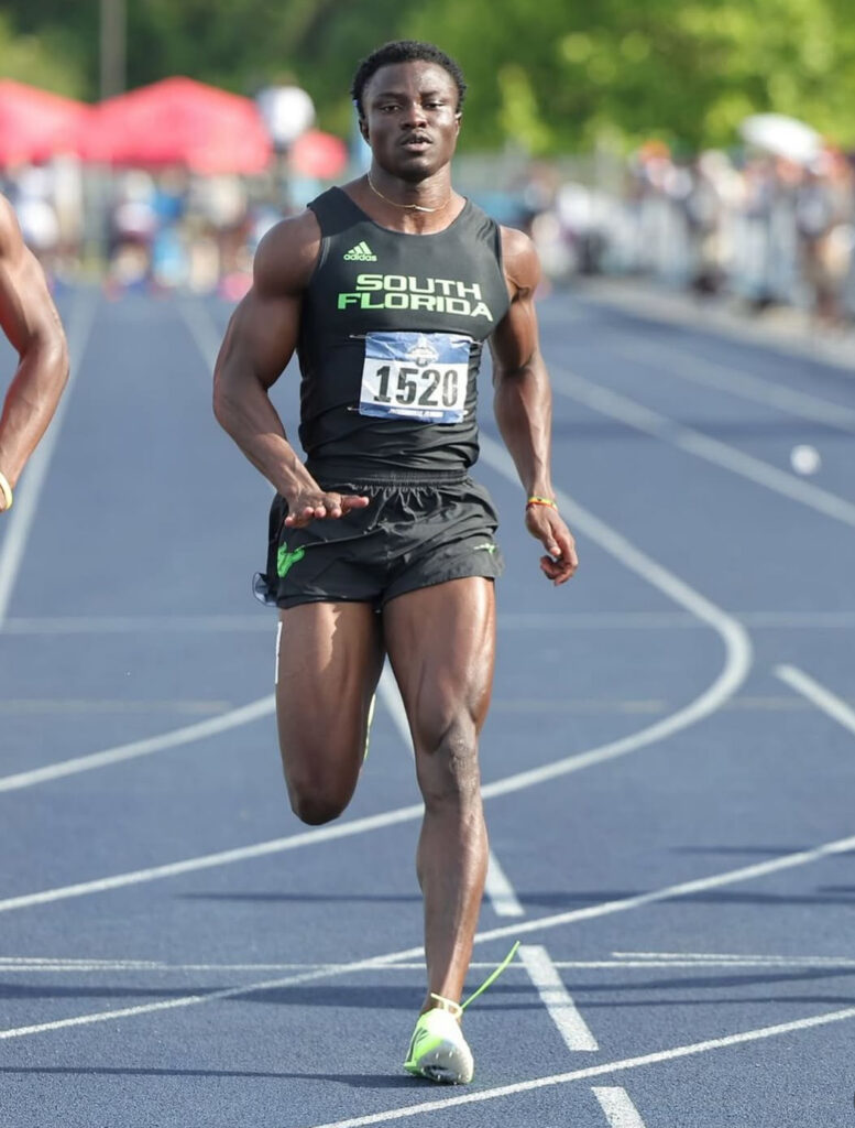 Abdul-Rasheed Saminu. Ghana and South Florida Record Holder in the 100 meters